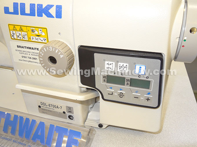 Juki DDL 8700 sewing machine only £455