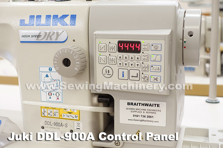 Juki DDL900A control panel