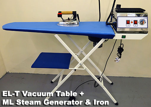 EL-T vacuum ironing table with ML
