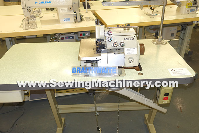Brother 5mm overlock sewing machine with unit