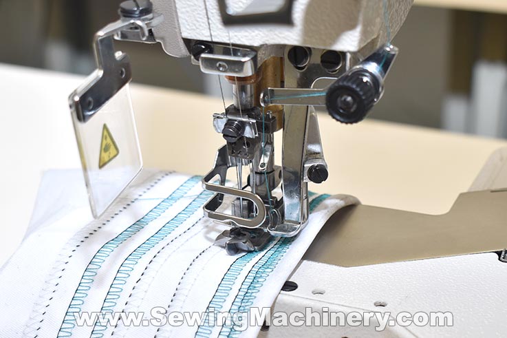 Cylinder arm seam cover coverseam sewing machine